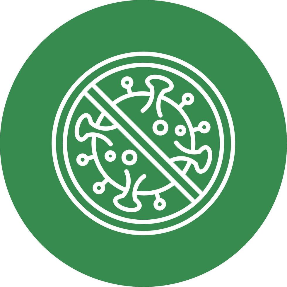 Prohibited Sign Multi Color Circle Icon vector