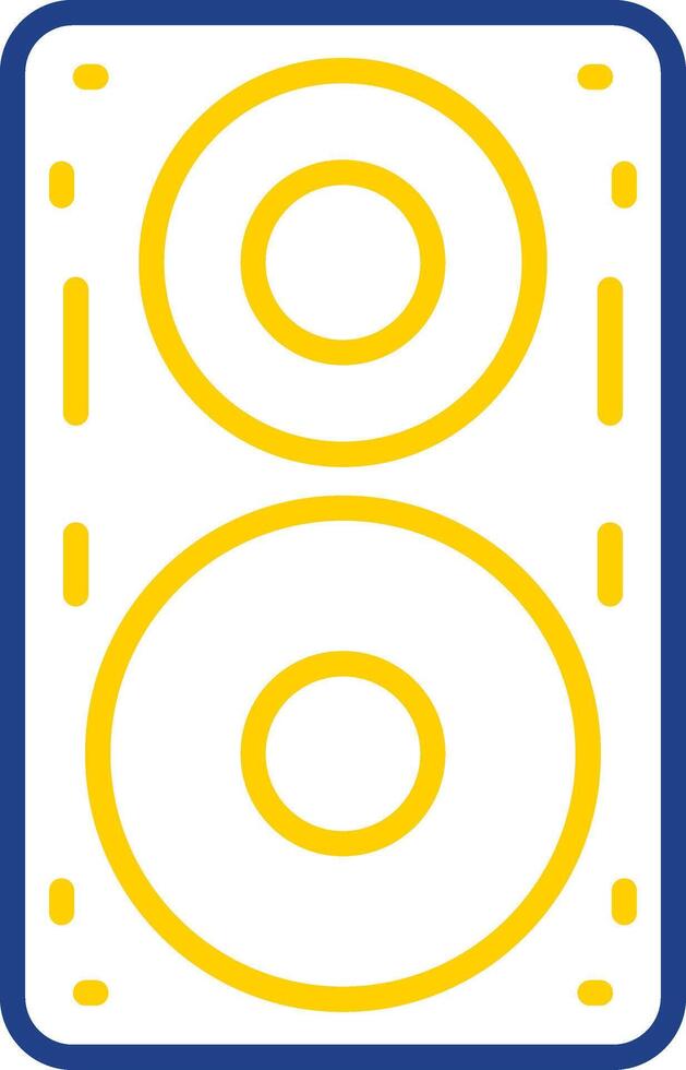 Speaker Line Two Colour Icon Design vector