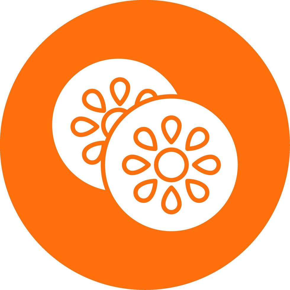 Kiwi Multi Color Circle Icon vector