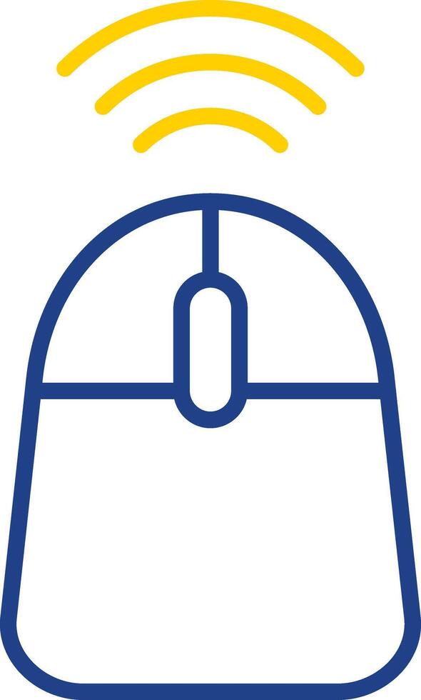 Mouse Line Two Colour Icon Design vector