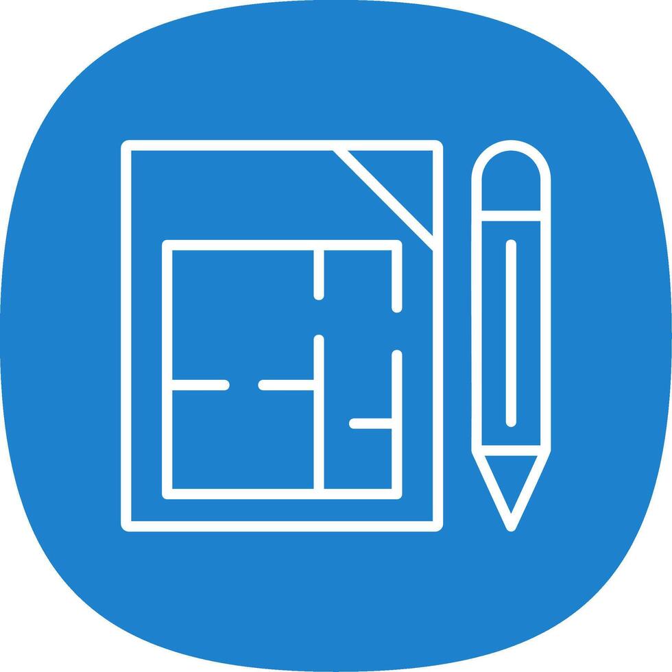 Architectural Terms Line Curve Icon Design vector