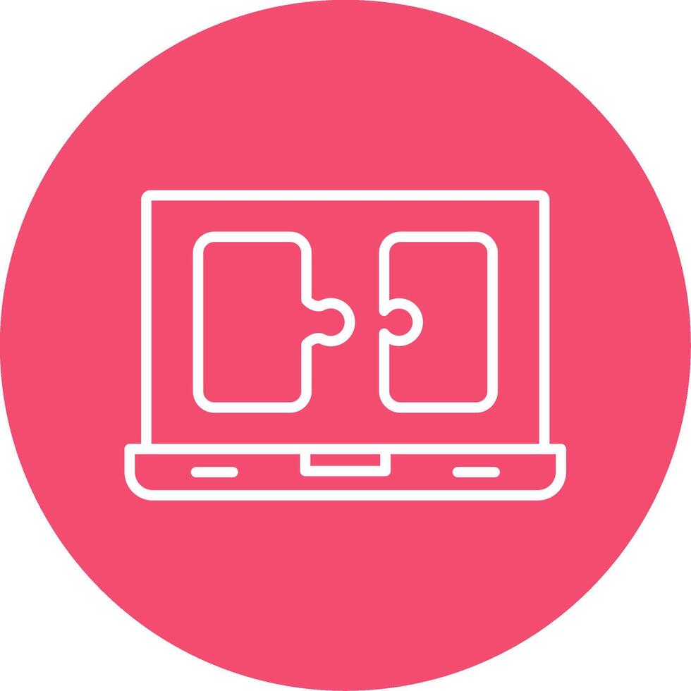 Puzzle Multi Color Circle Icon vector