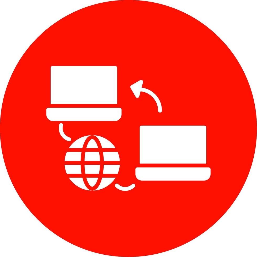 Network Multi Color Circle Icon vector