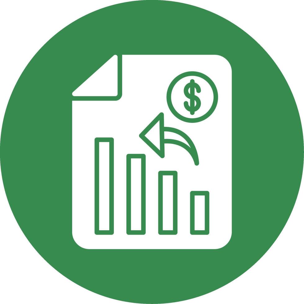 Analytics Multi Color Circle Icon vector