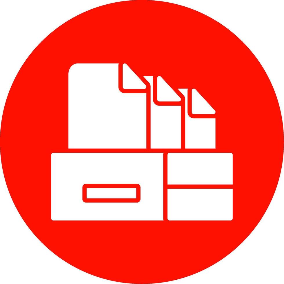 Files Multi Color Circle Icon vector
