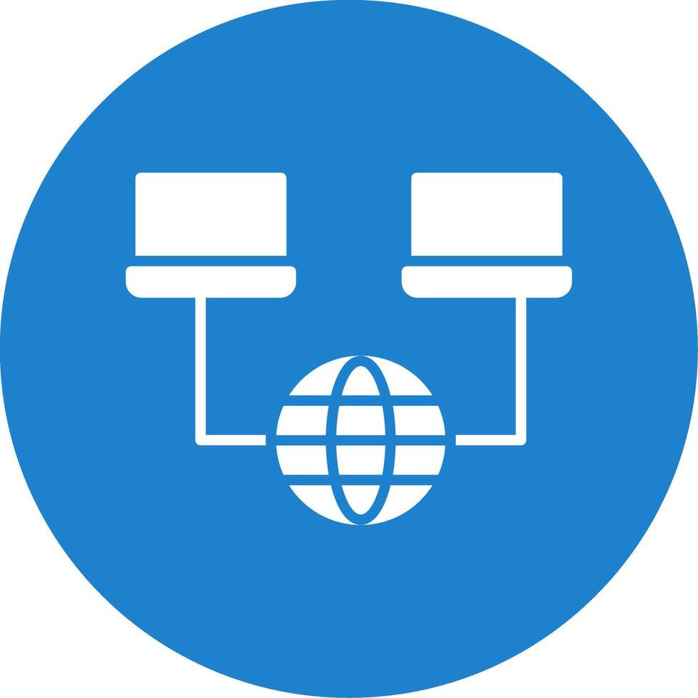 Network Multi Color Circle Icon vector