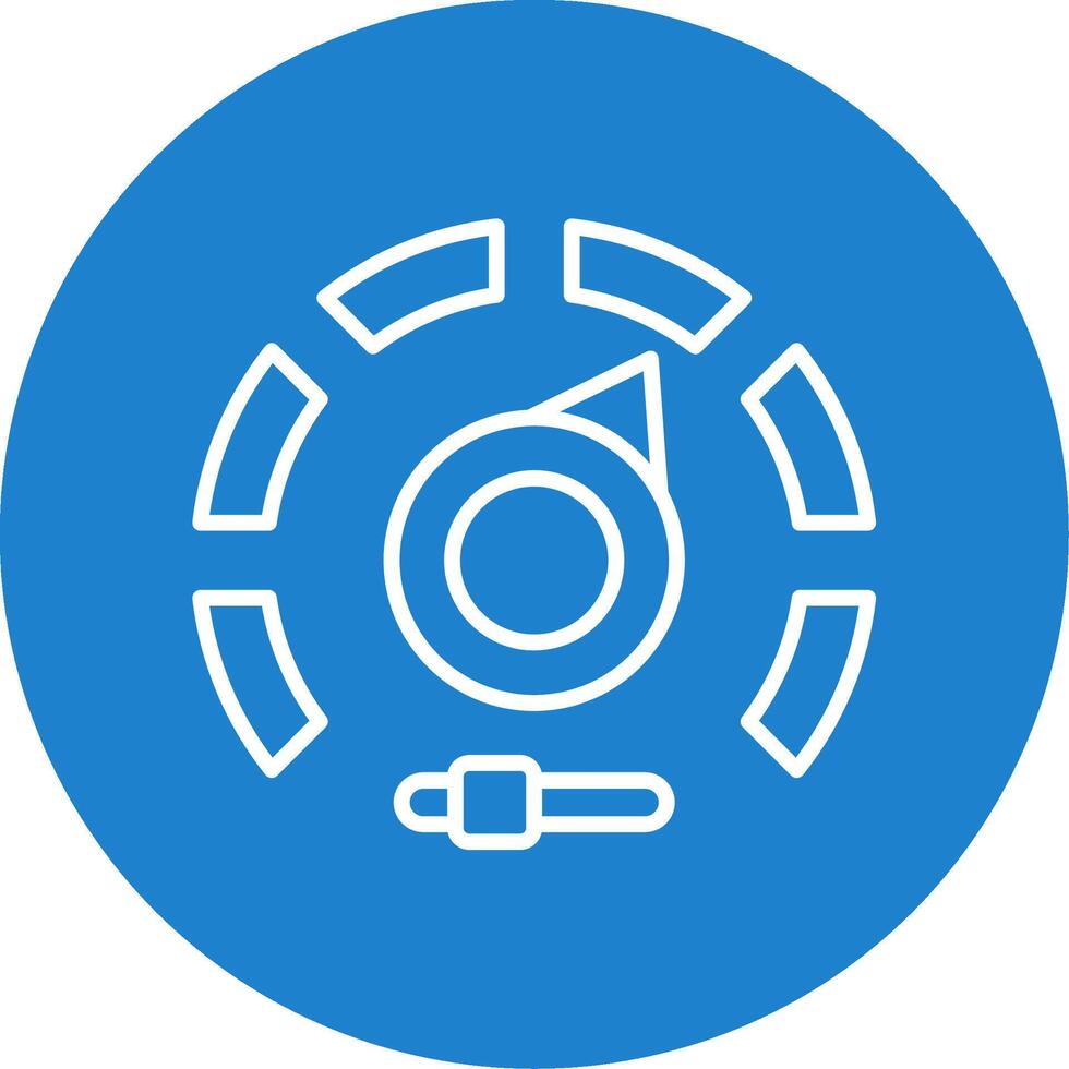 Gauge Multi Color Circle Icon vector