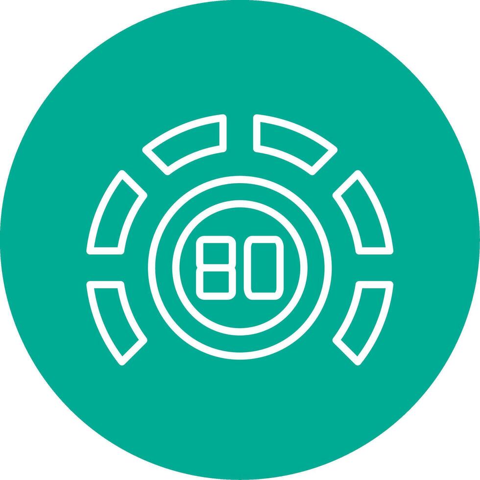 Thermostat Multi Color Circle Icon vector