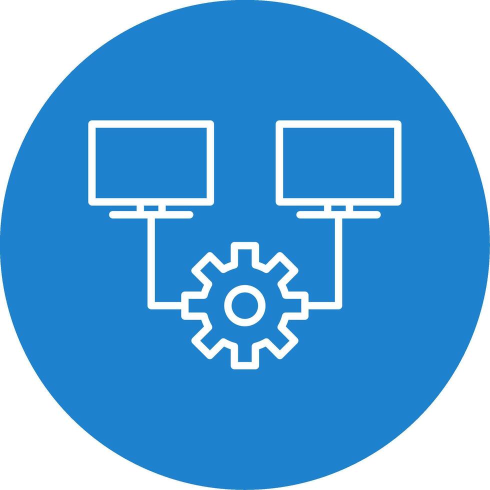 Multitask Multi Color Circle Icon vector