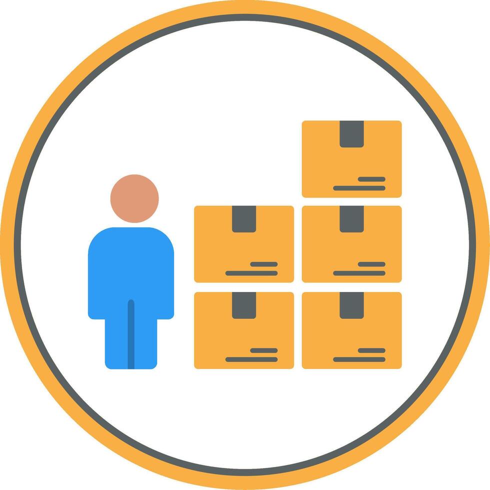 Control Flat Circle Icon vector