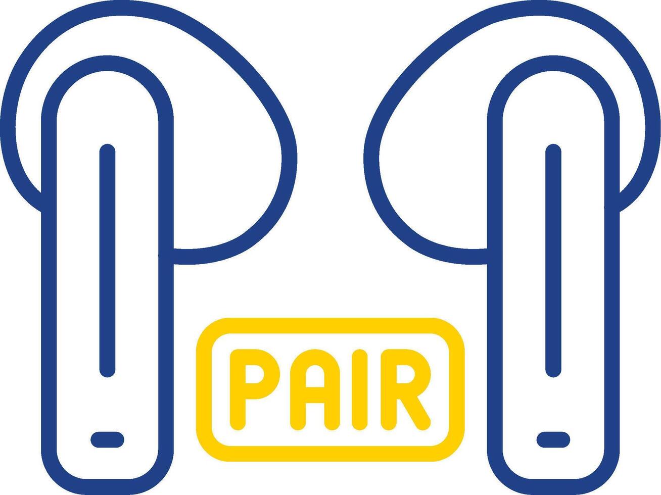 Pairing Line Two Colour Icon Design vector