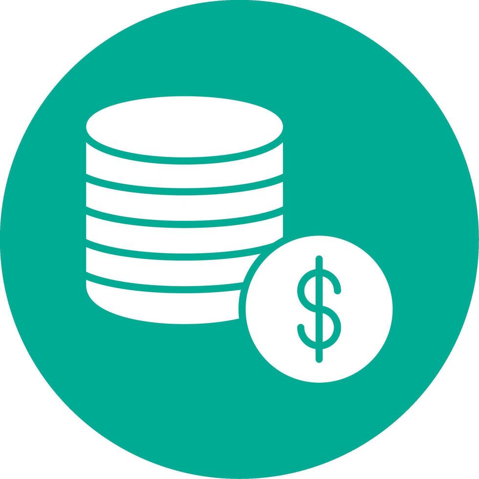Coins Multi Color Circle Icon vector