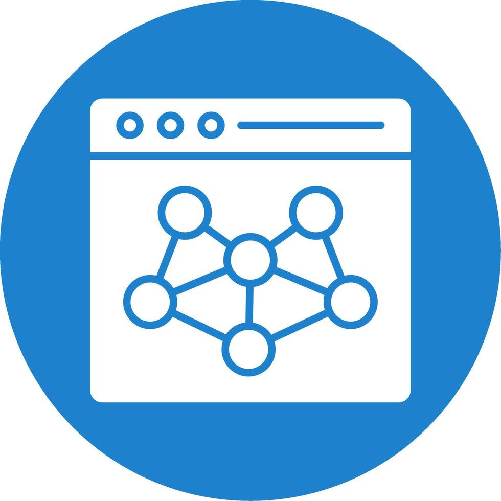 Network Multi Color Circle Icon vector