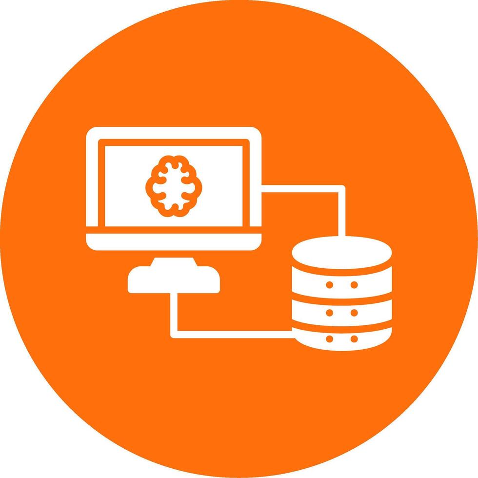 Database Multi Color Circle Icon vector