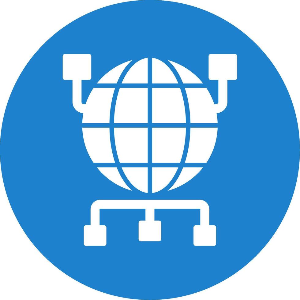 Global Organization Multi Color Circle Icon vector