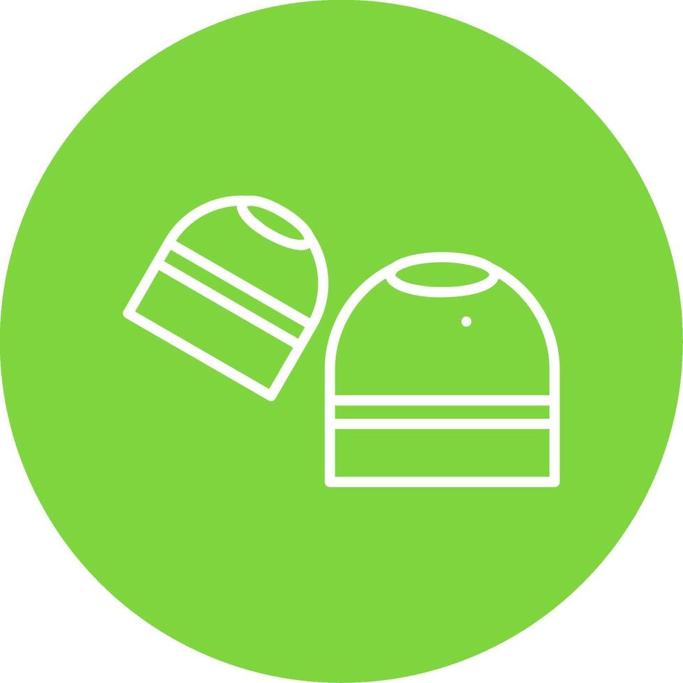 Earbuds Multi Color Circle Icon vector