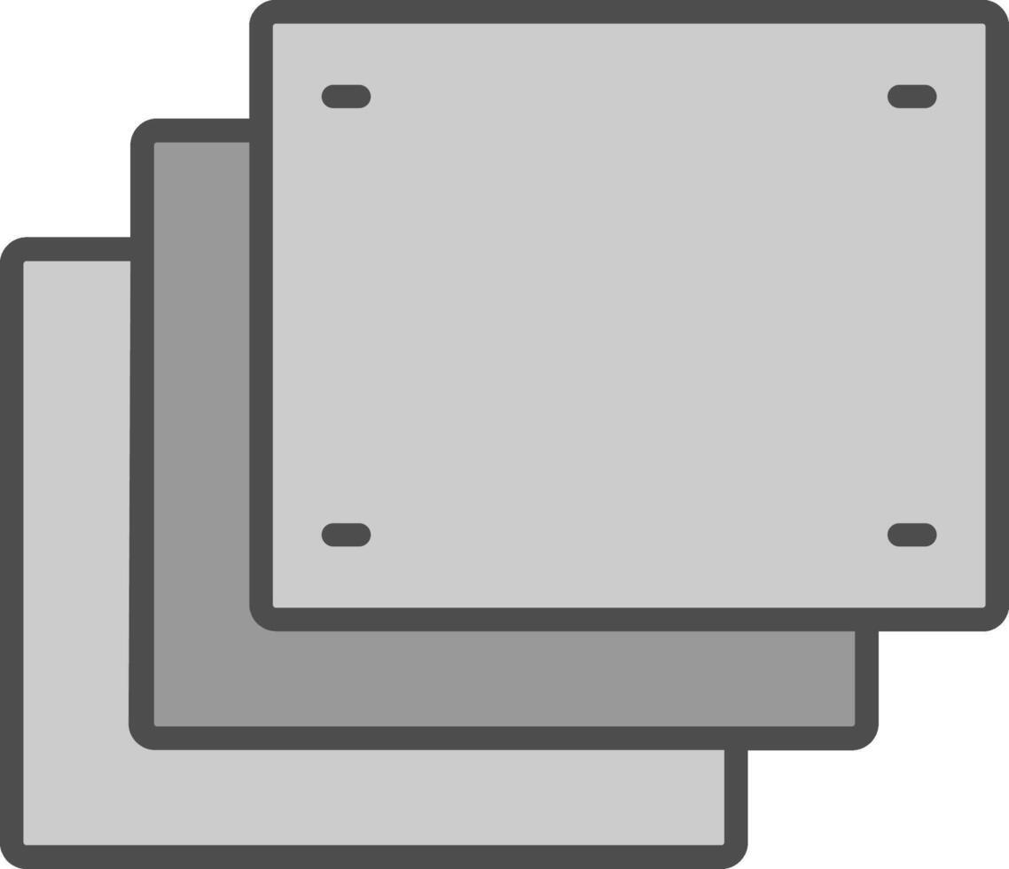 Foam Line Filled Greyscale Icon Design vector