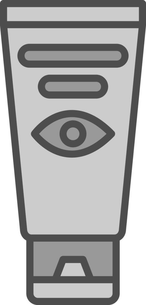 Eye Cream Line Filled Greyscale Icon Design vector