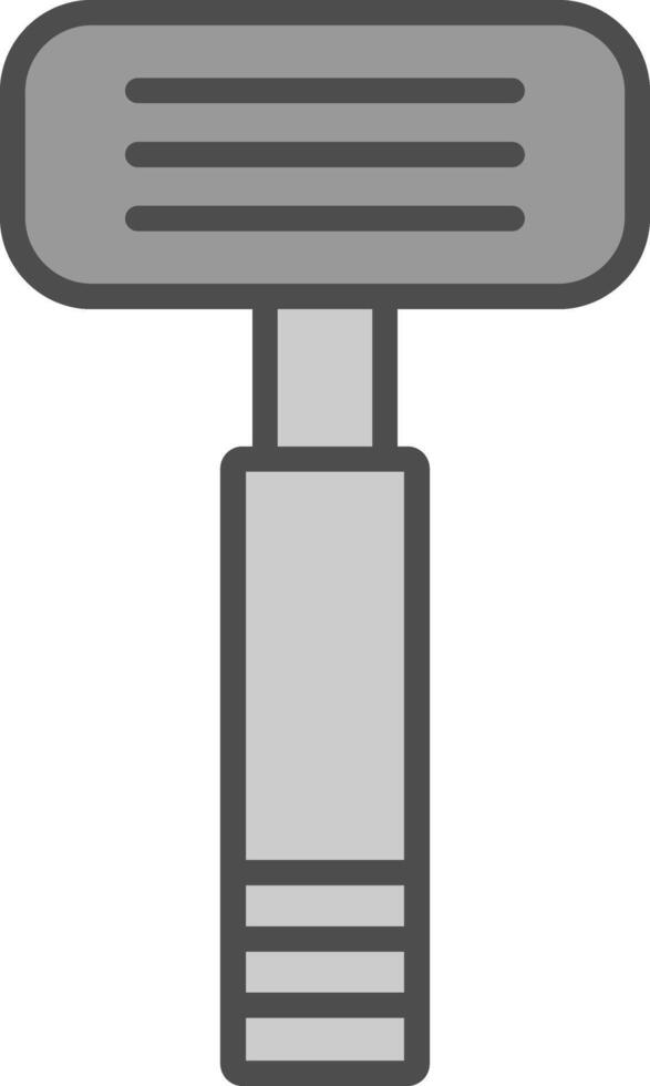 Razor Line Filled Greyscale Icon Design vector