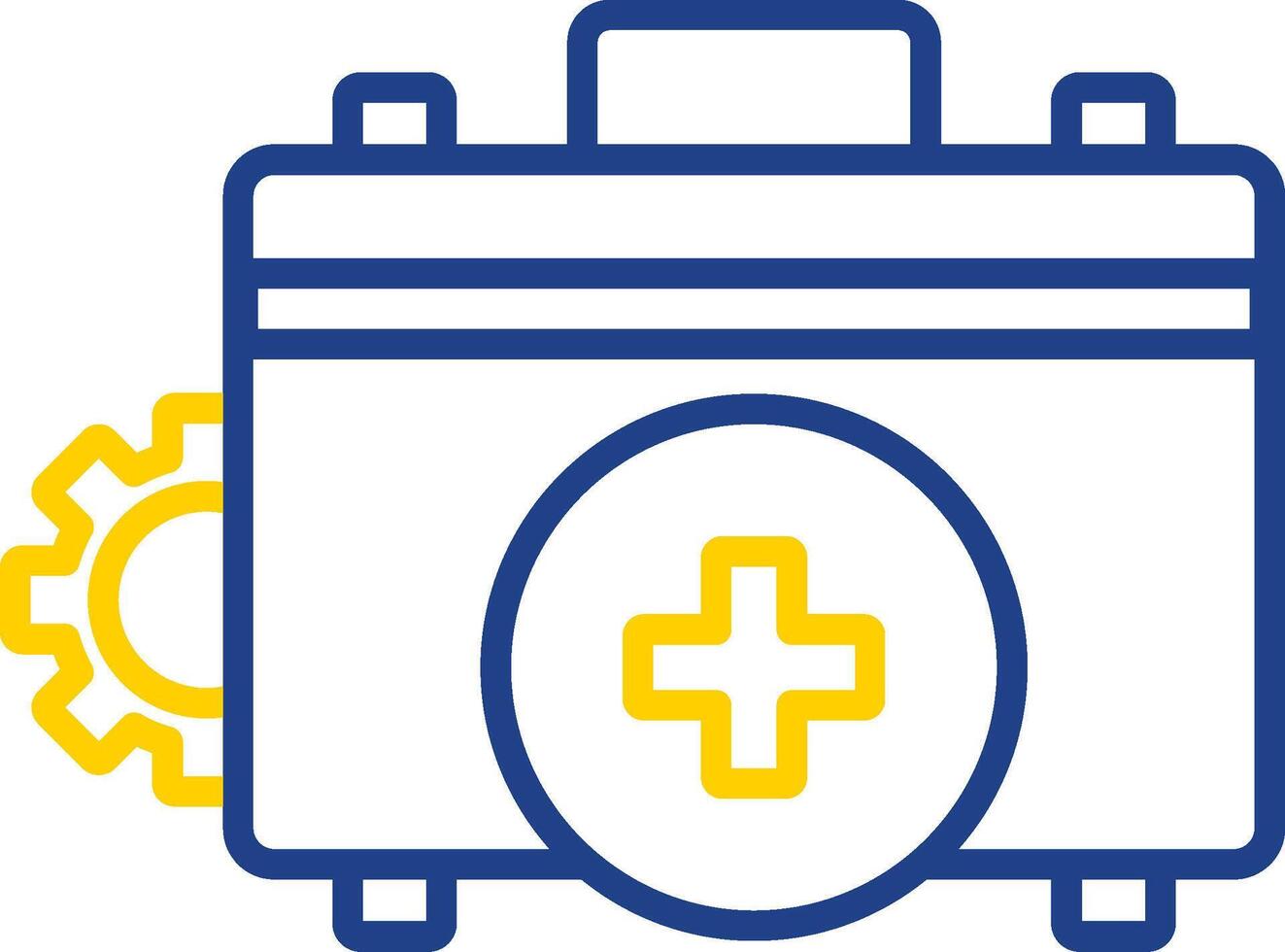 Medical Line Two Colour Icon Design vector