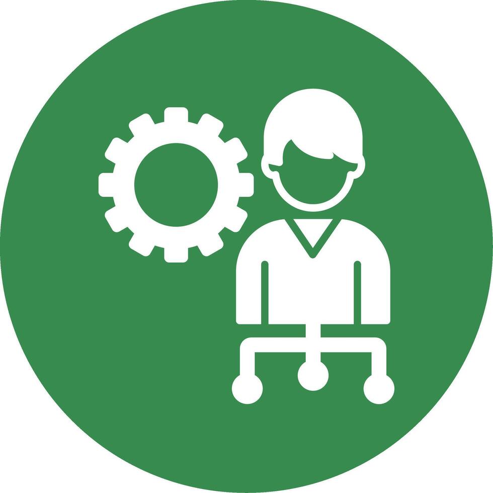 Management Multi Color Circle Icon vector