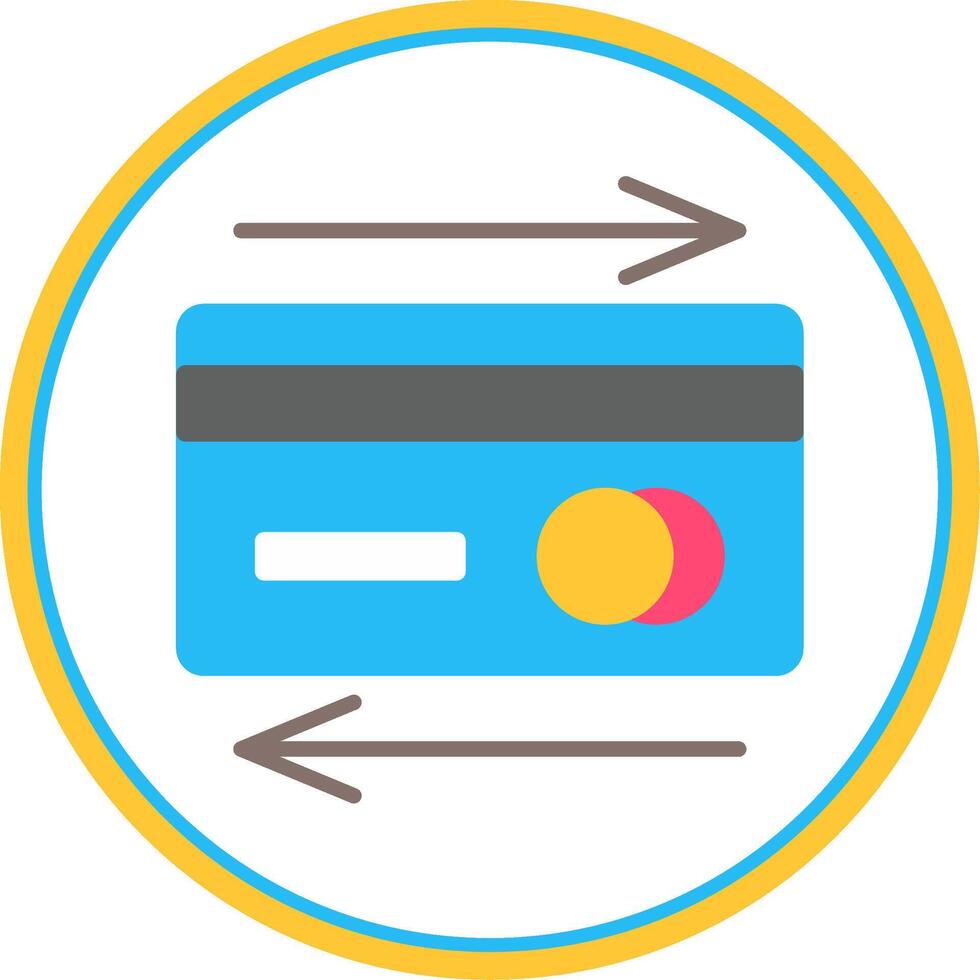 Payment Method Flat Circle Icon vector