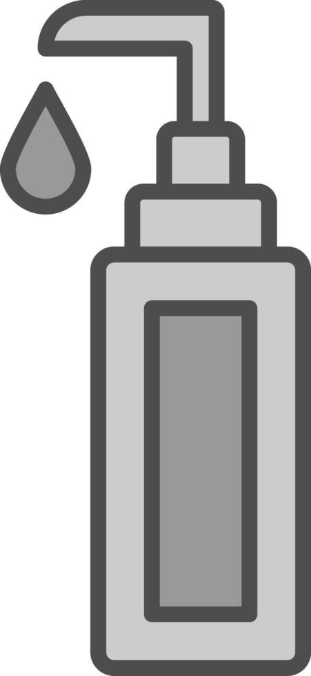 Face Cleanser Line Filled Greyscale Icon Design vector