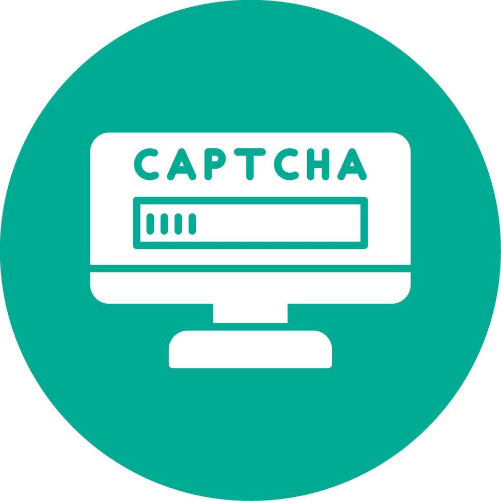 Captcha Multi Color Circle Icon vector