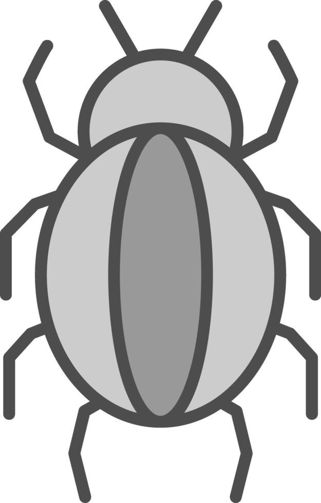 Spider Line Filled Greyscale Icon Design vector