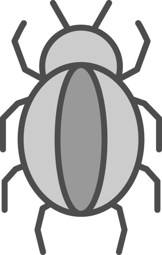 Spider Line Filled Greyscale Icon Design vector