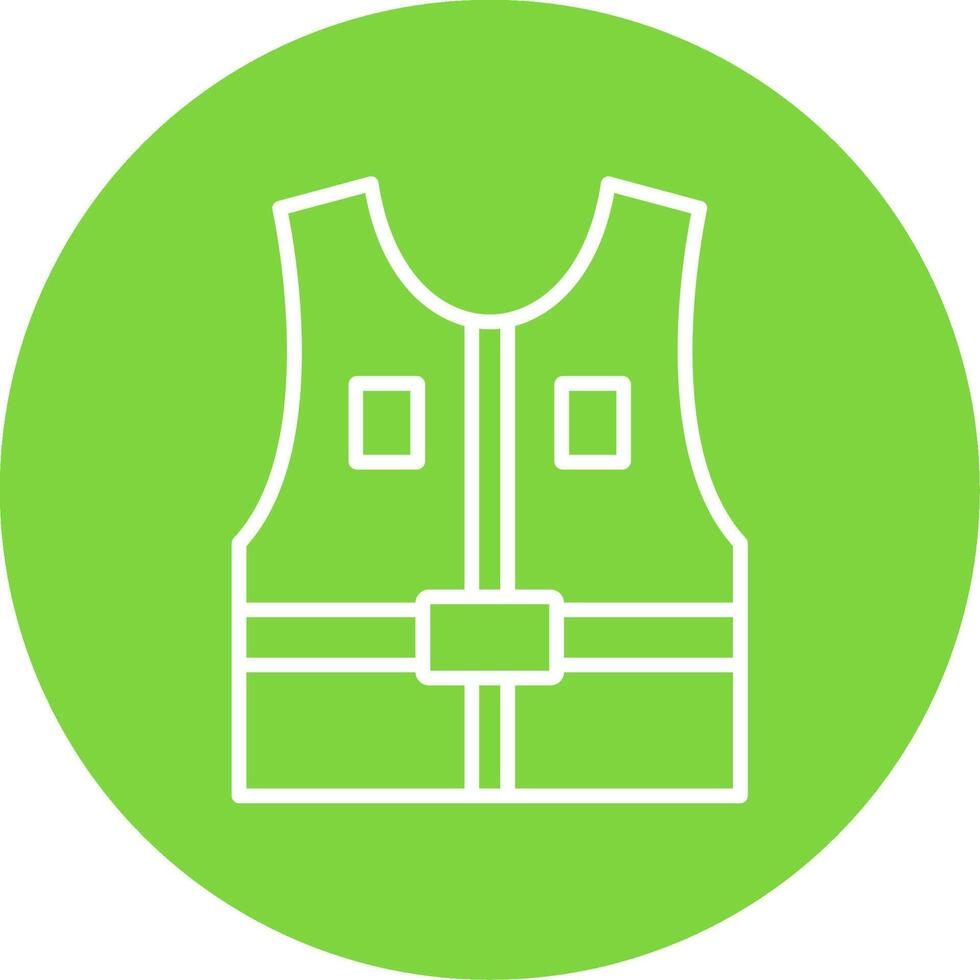 Jacket Multi Color Circle Icon vector