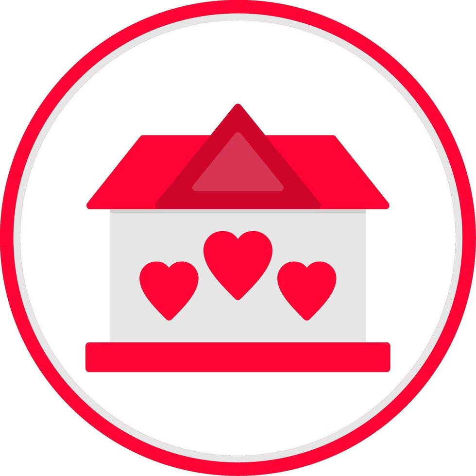 Shelter Flat Circle Icon vector