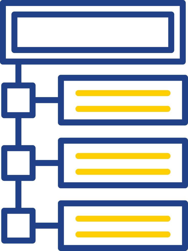 Program Line Two Colour Icon Design vector