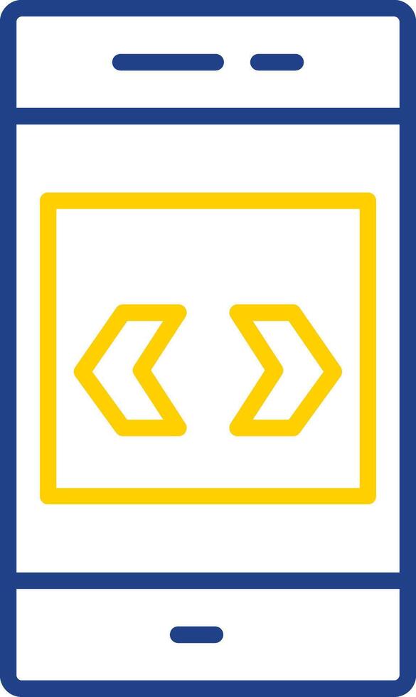 Arrow Line Two Colour Icon Design vector