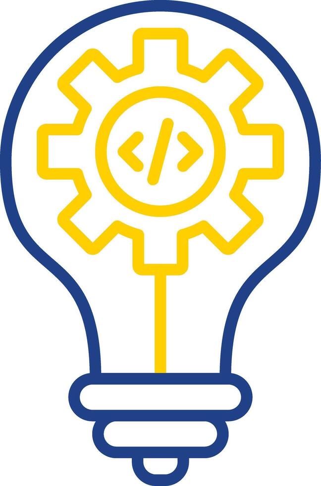 Idea Line Two Colour Icon Design vector