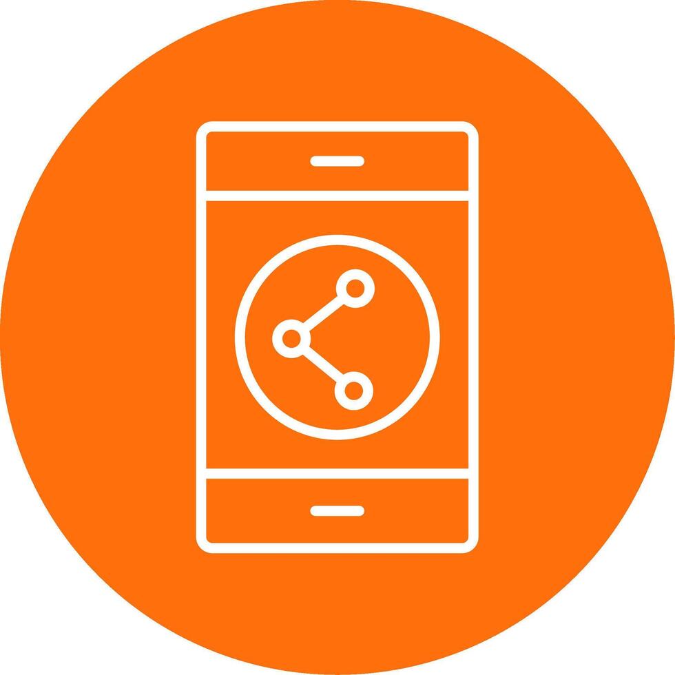 Sharing Multi Color Circle Icon vector