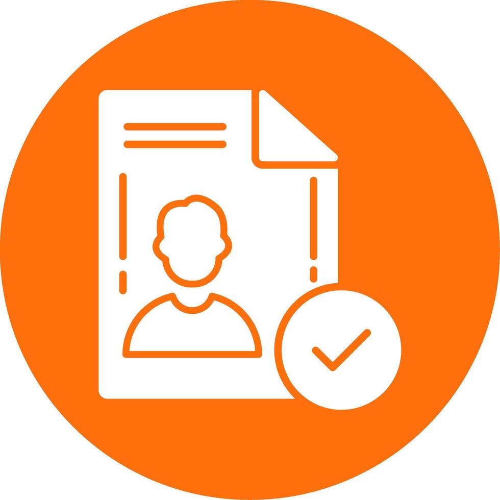File Approved Multi Color Circle Icon vector