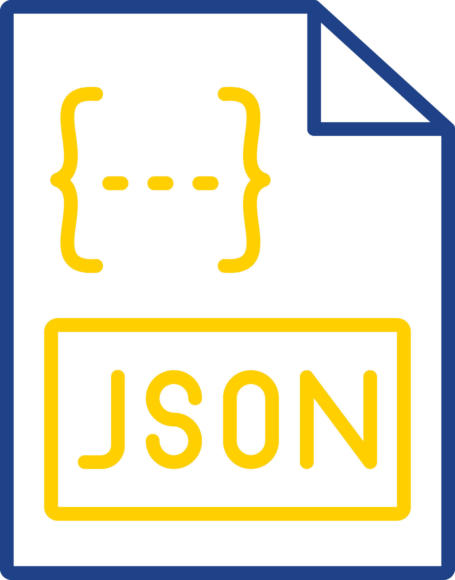 Json Line Two Colour Icon Design 43696060 Vector Art at Vecteezy