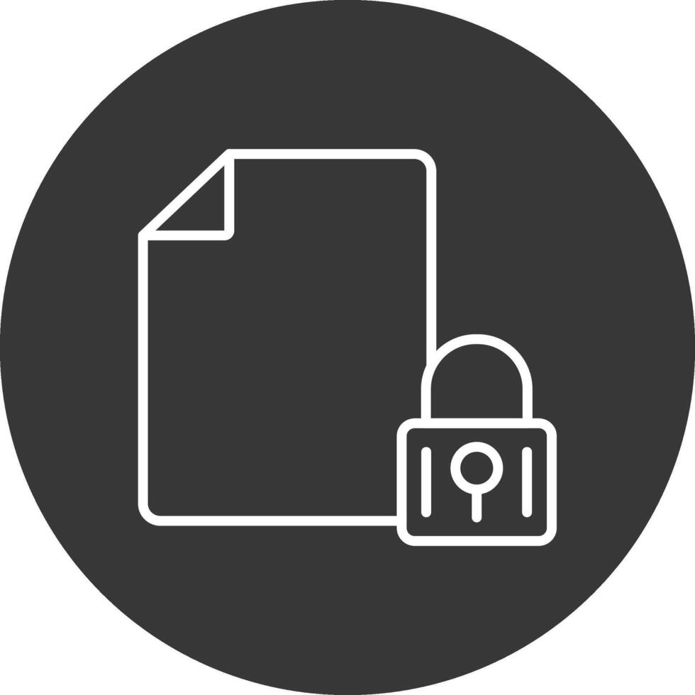 Encrypted Data Line Inverted Icon Design vector