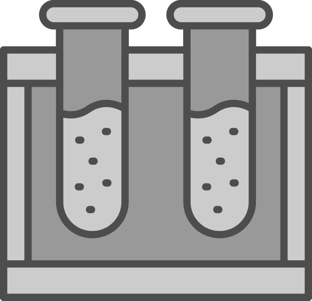 Chemicals Line Filled Greyscale Icon Design vector