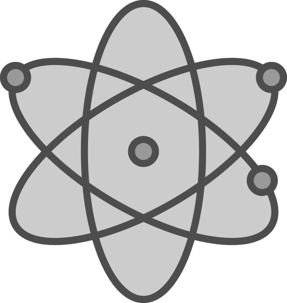 Science Line Filled Greyscale Icon Design vector