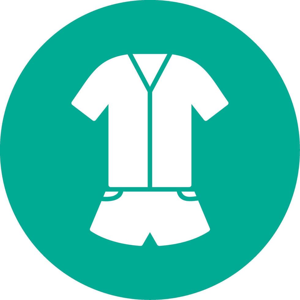 Jumpsuit Multi Color Circle Icon vector