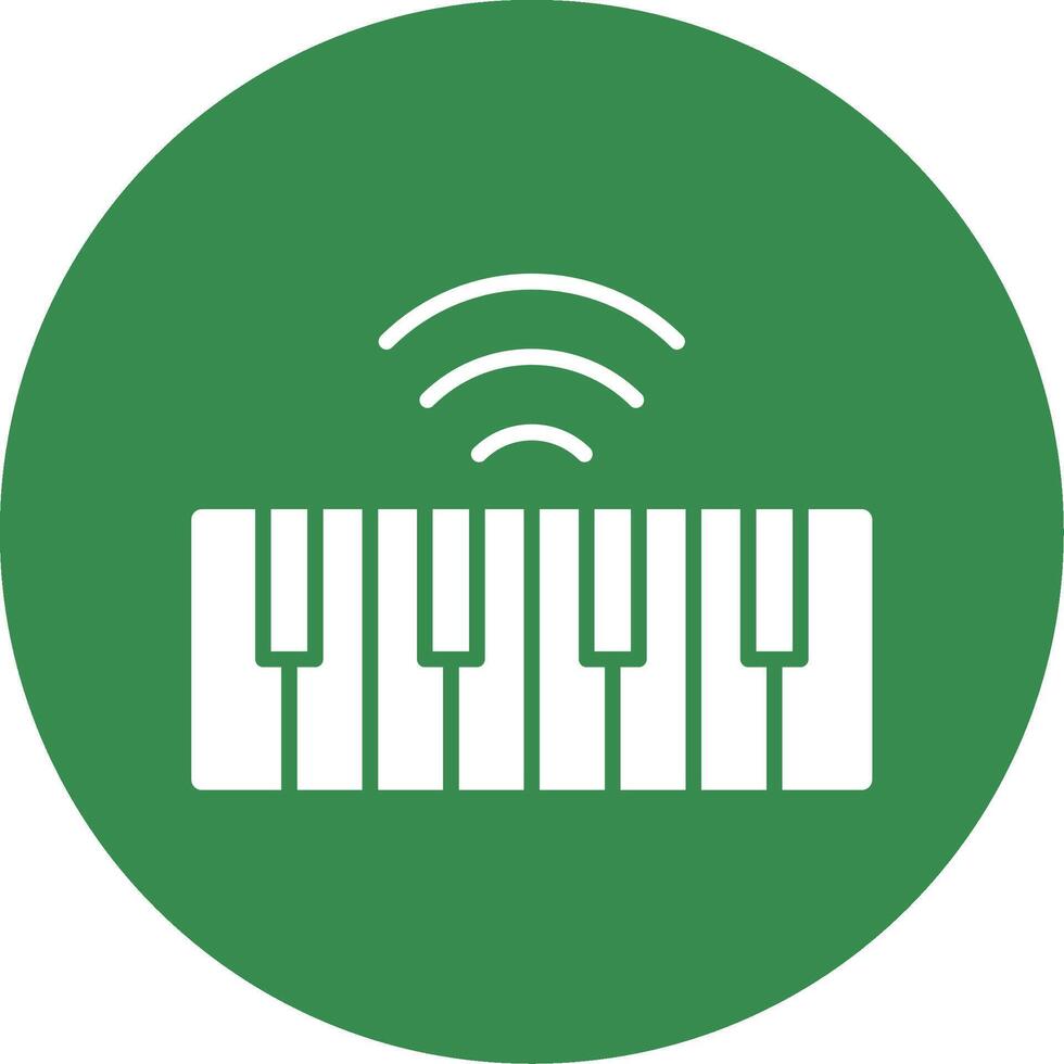 Keyboard Multi Color Circle Icon vector