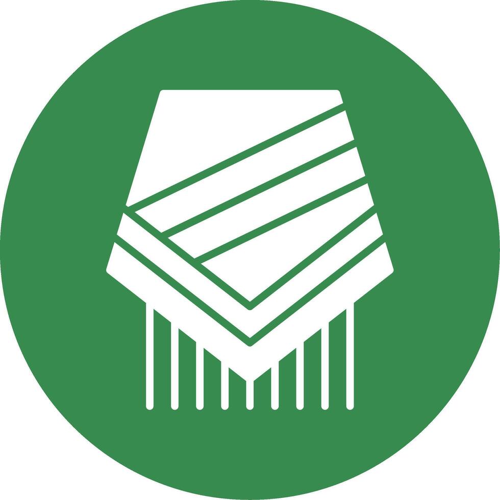 Poncho Multi Color Circle Icon vector