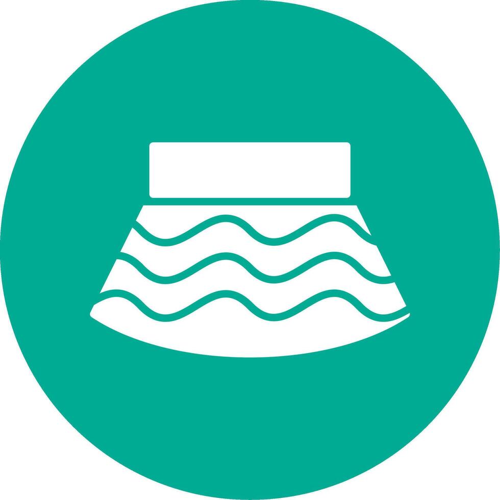 Skirt Multi Color Circle Icon vector