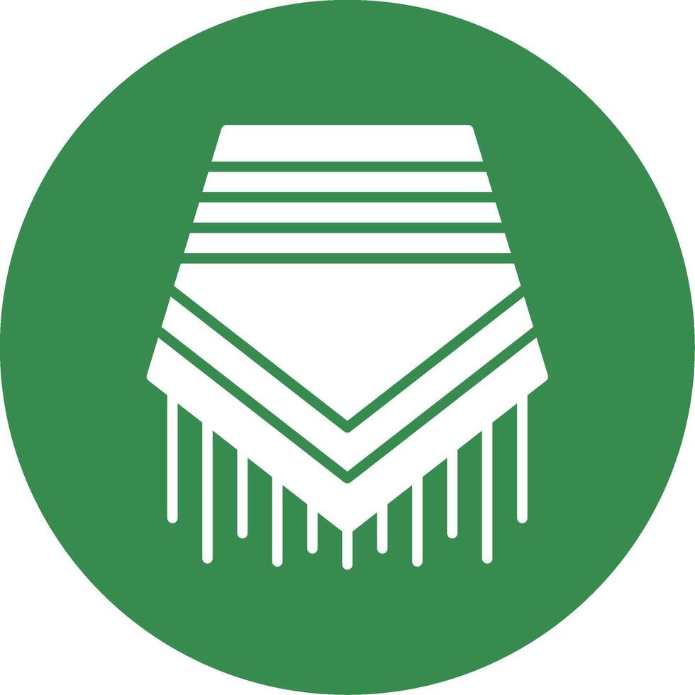 Poncho Multi Color Circle Icon vector