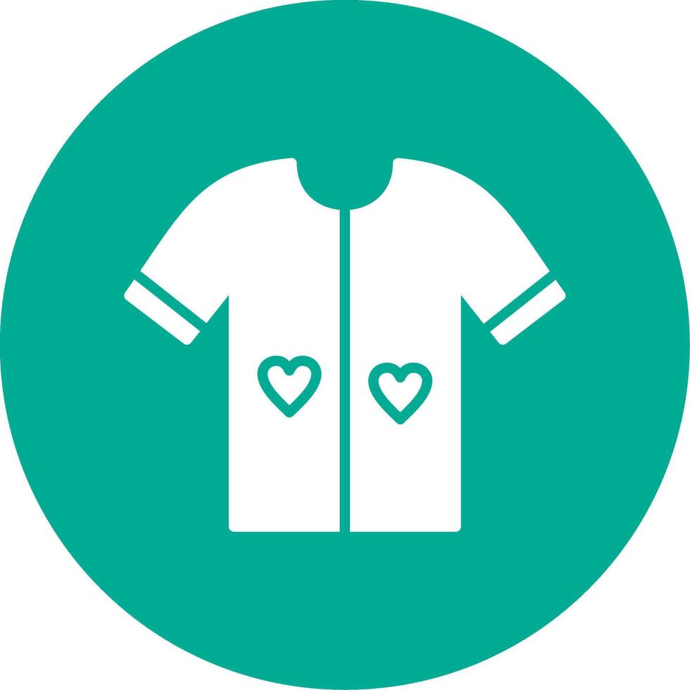 Shirt Multi Color Circle Icon vector