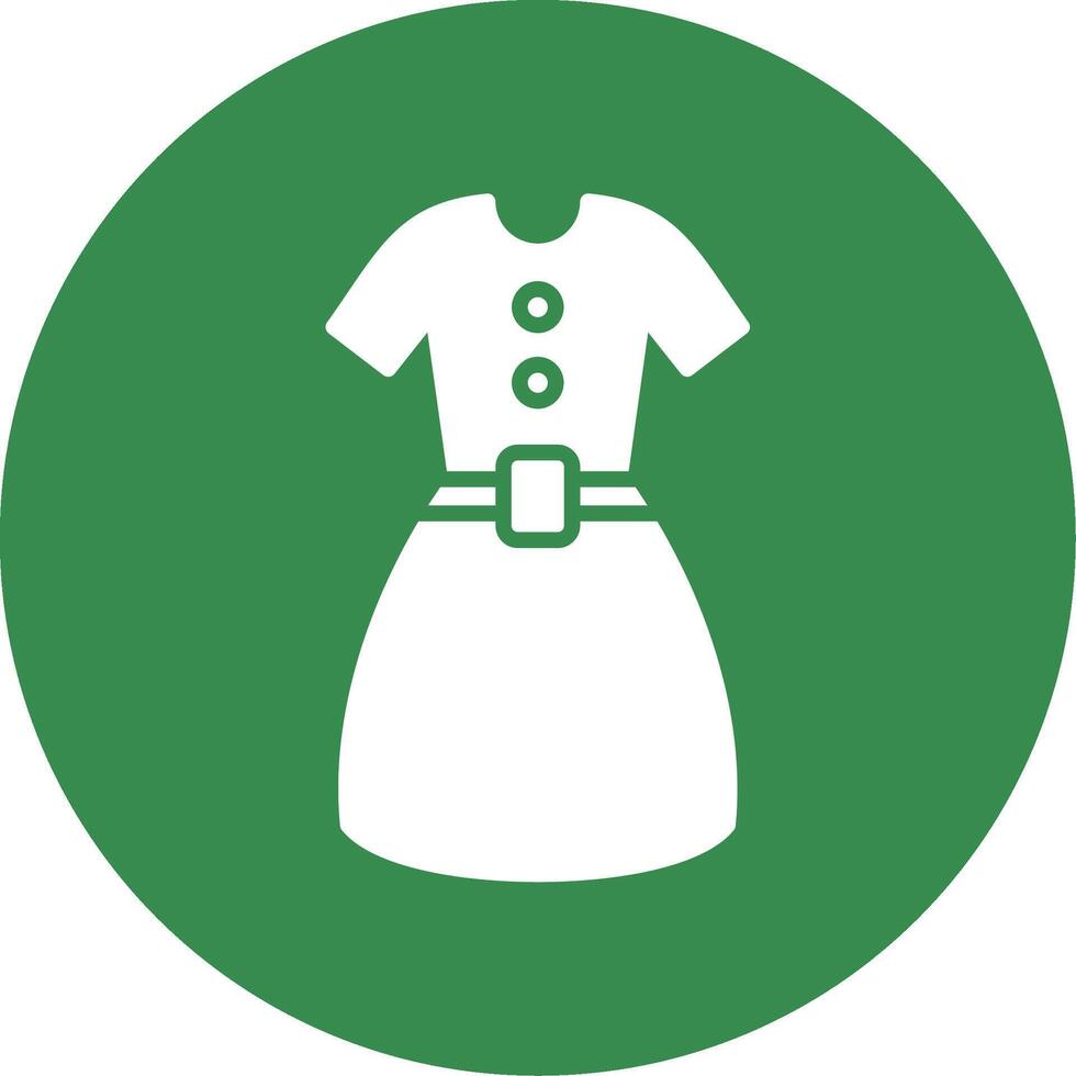 Dress Multi Color Circle Icon vector