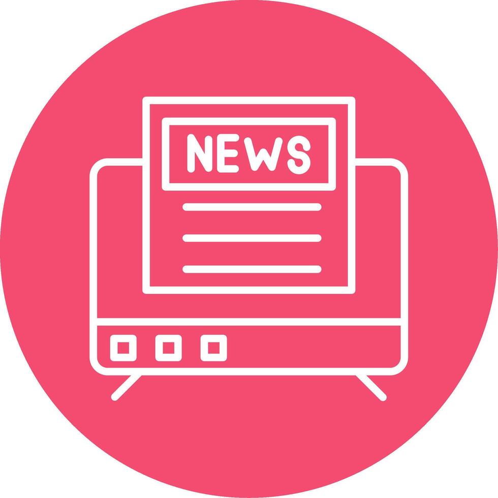 Noticias multi color circulo icono vector