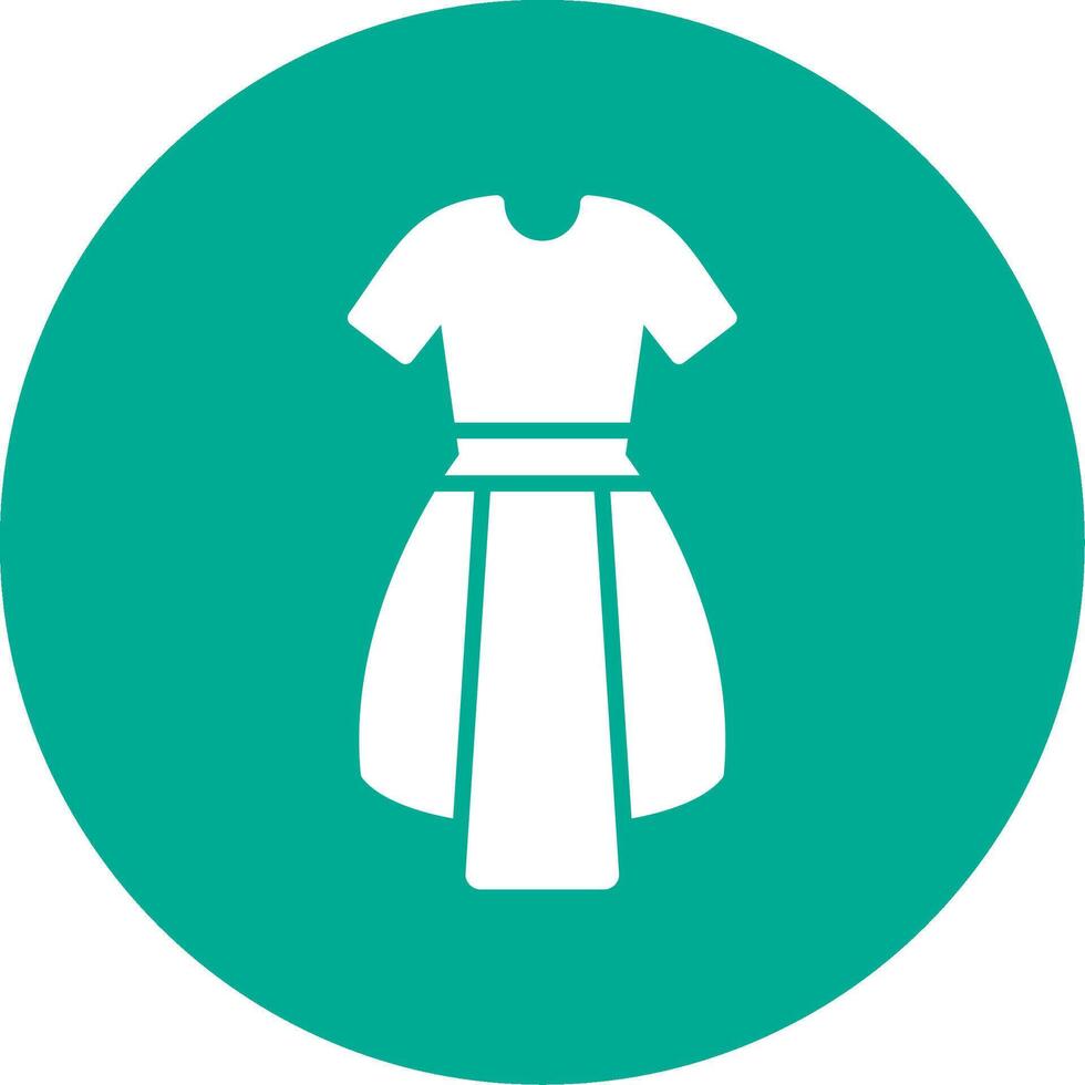 Dress Multi Color Circle Icon vector